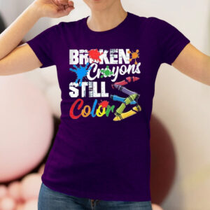 Retro Broken Crayons Still Color Shirts