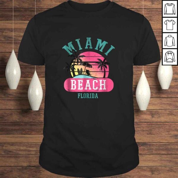 Retro Cool Miami Beach Mens Womens Florida Beaches Shirt