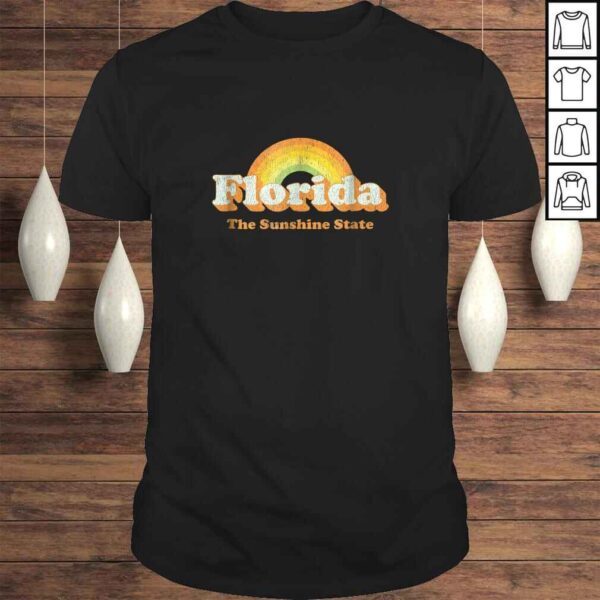 Retro Florida Shirt Vintage 70s Rainbow Tee Design