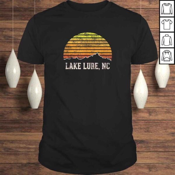 Retro Lake Lure North Carolina Mountain SunseTShirt