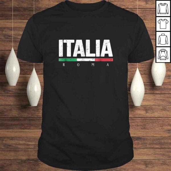 Rome Italy Shirt Italian Flag Italia Tourist Roma Souvenir