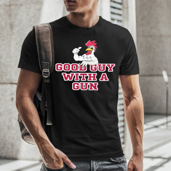 Rooster Good Guy With A Gun T-Shirt