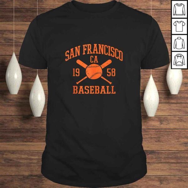 San Francisco Baseball Vintage SF The City Gift Gift TShirt