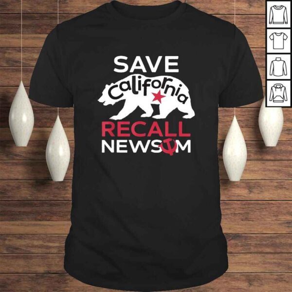 Save California Recall Newsom Conservative Political Shirt