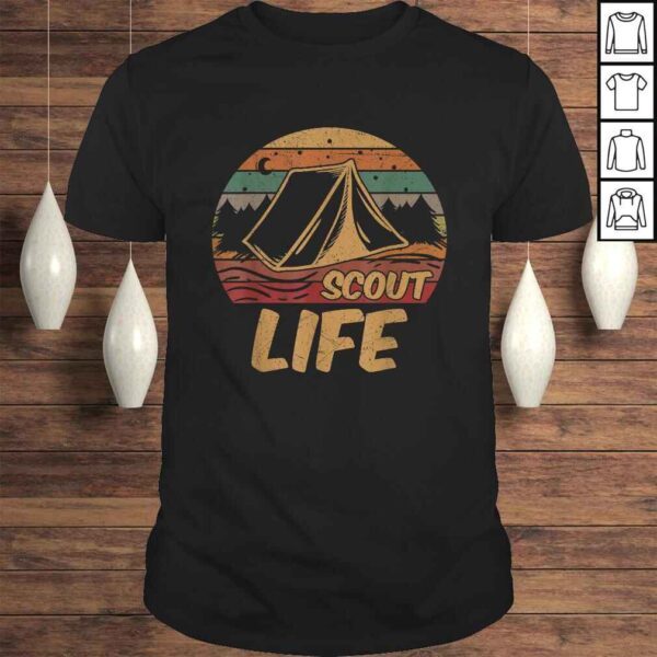 Scout Life Scouting Lovers Gifts Hiking Happy Camper Shirt