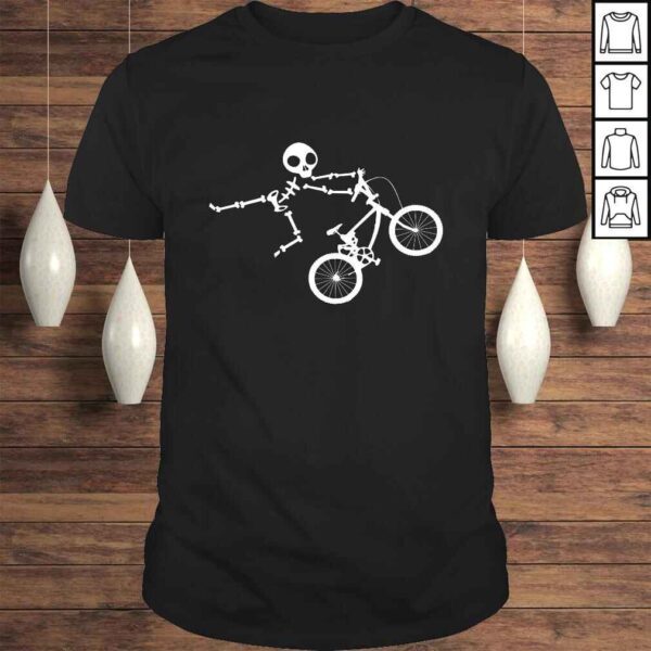 Skeleton BMX Shirt for Men and Boys Gift Top