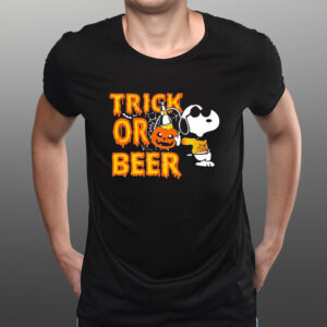 Snoopy Trick Or Beer Halloween T-Shirtt