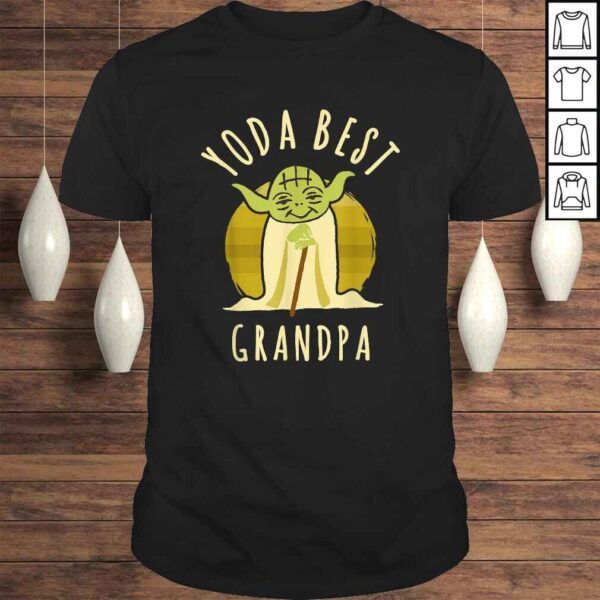 Star Wars Yoda Best Grandpa Cartoon Yoda Shirt