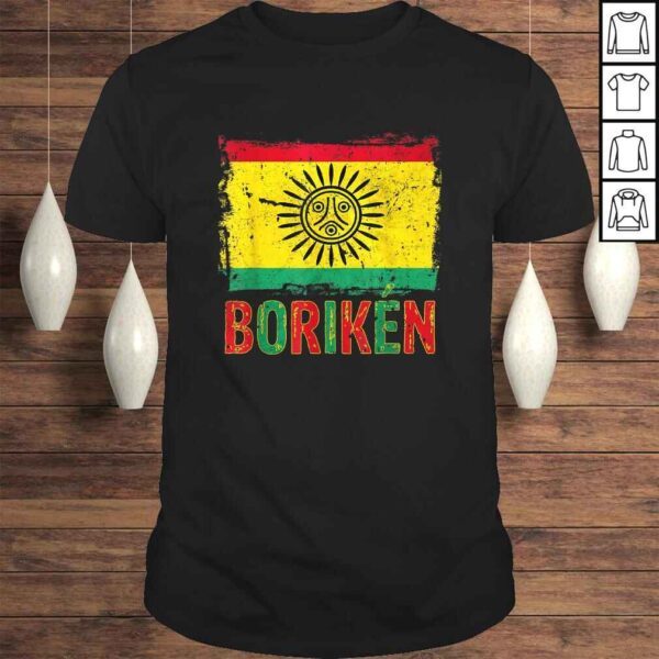 Taino Nation Flag Boriken Borinquen Native American Arawak Shirt