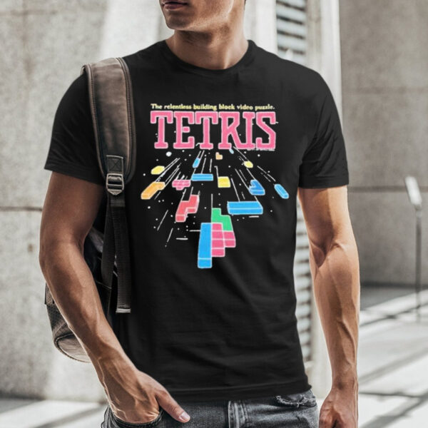 The relentless building block video puzzle tetris Tshirt