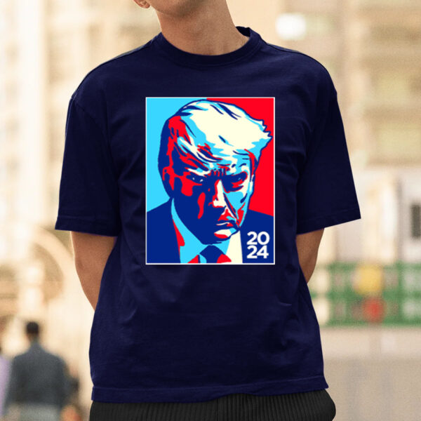 Trump 2024 Colorblock Red T-Shirtt