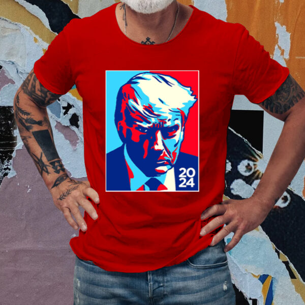 Trump Colorblock Red Cotton T-Shirtt