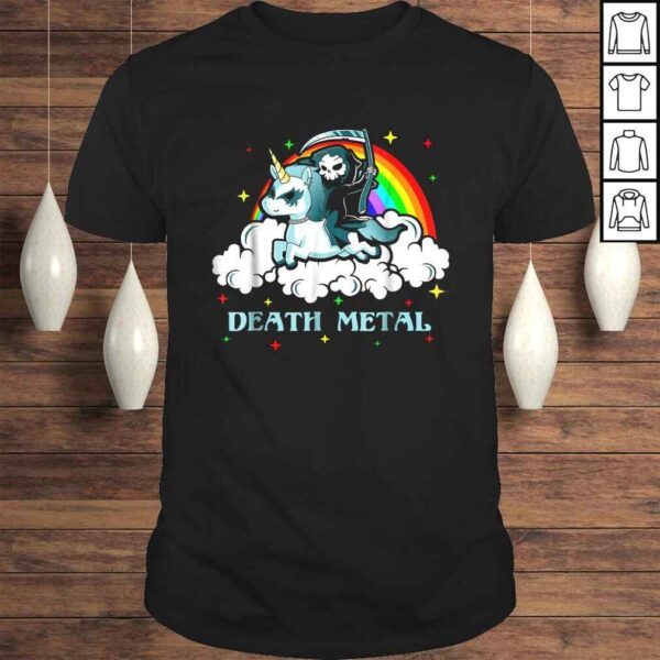 Unicorn Death Metal Rocker Go To Hell Shirt