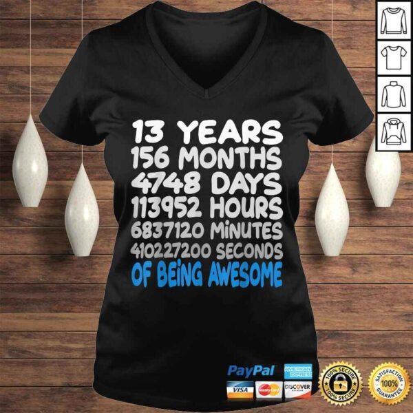 13th Bday Official Teenager Birthday Gift 13 Years Old TShirt - Image 2