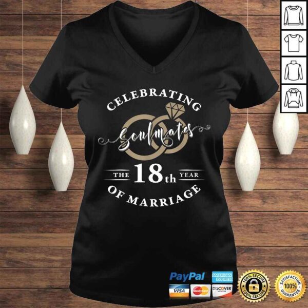 18th Wedding Anniversary Shirt 18 years of Marriage T-shirt - Image 2