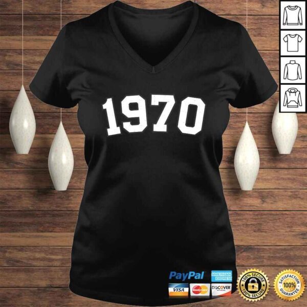 1970 Vintage Retro 49th Birthday PresenGift TShirt - Image 2