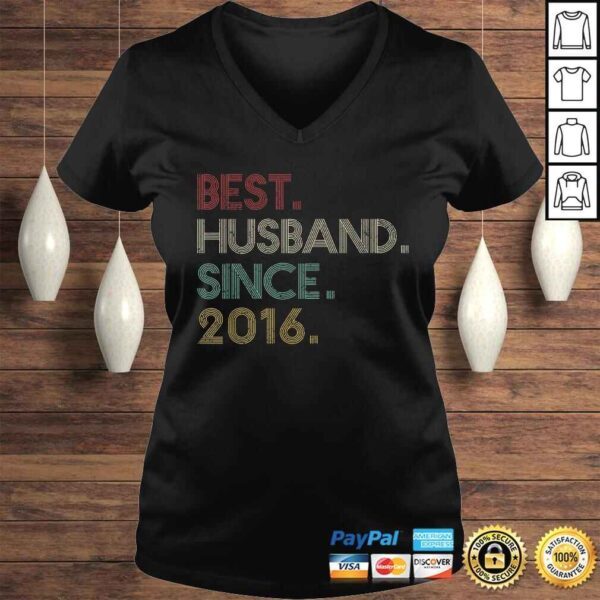 4th Wedding Anniversary Gift for Him Best Husband Since 2016 Gift TShirt - Image 2