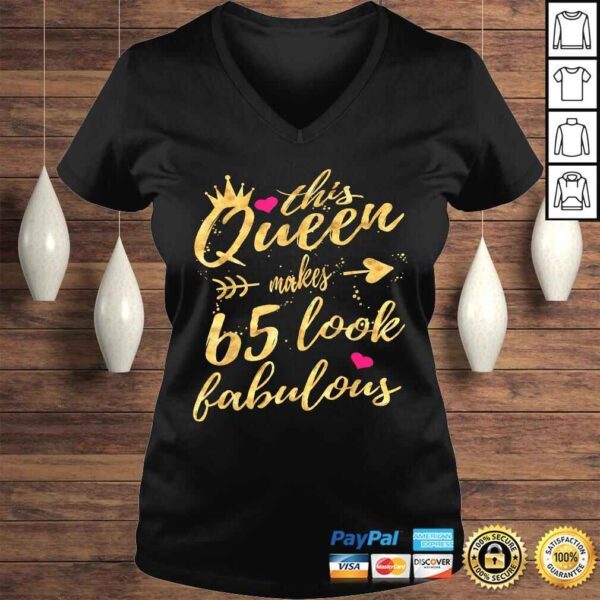 65th Birthday Party Shirt 65 Year Old Women Queen Shirt - Image 2