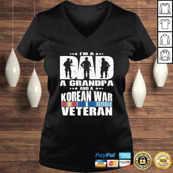 A Dad A Grandpa And A Korean War Veteran Shirt - Father Gift - Image 2