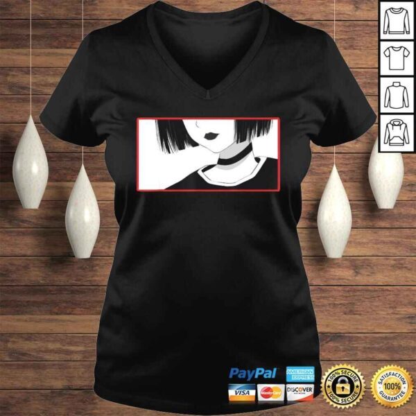 Aesthetic Goth Anime Girl Tee - Soft Grunge Aesthetic Gothic T-shirt - Image 2