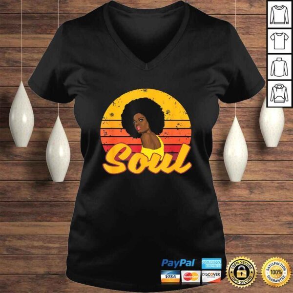 African American 70s 80s Funk Afro Disco Soul Melanin Queen T-shirt - Image 2