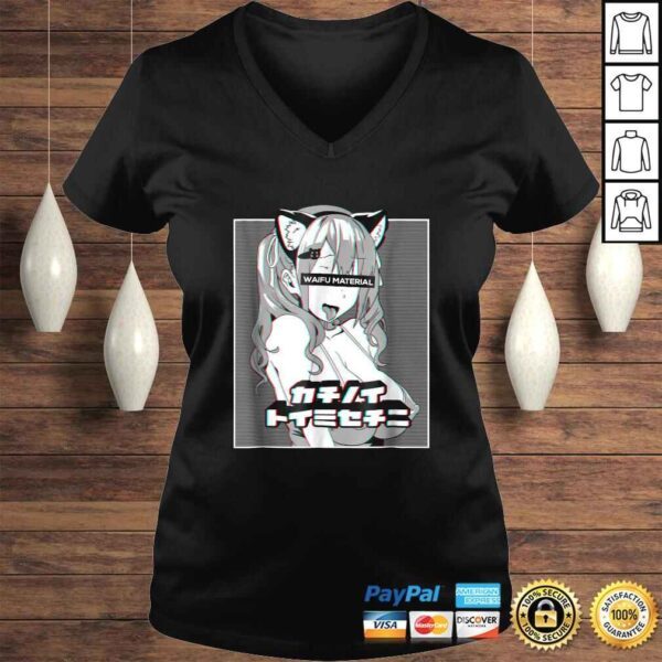 Ahegao face Shirt lewd anime shirt and neko cosplay gift - Image 2