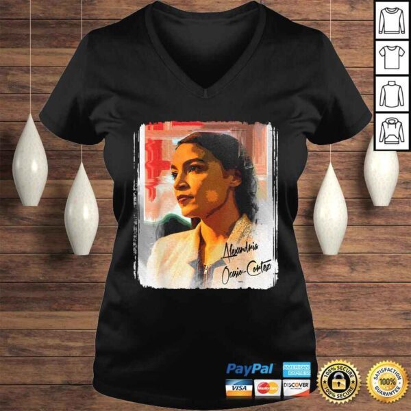 Alexandria Ocasio-Cortez Poster Design on a Shirt Cool Tee Shirt - Image 2