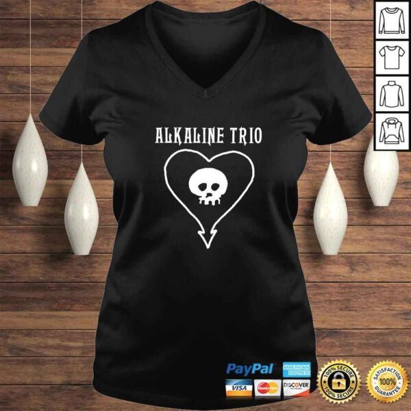 Alkaline Trio - Classic Heartskull - Official Merch V-Neck T-Shirt - Image 2