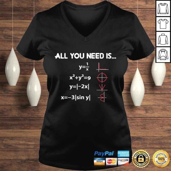 All You Need Is Love - Math Equation Shirt for Math Lovers - Image 2