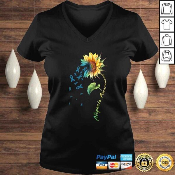 Alopecia Awareness Sunflower Tee T-Shirt - Image 2