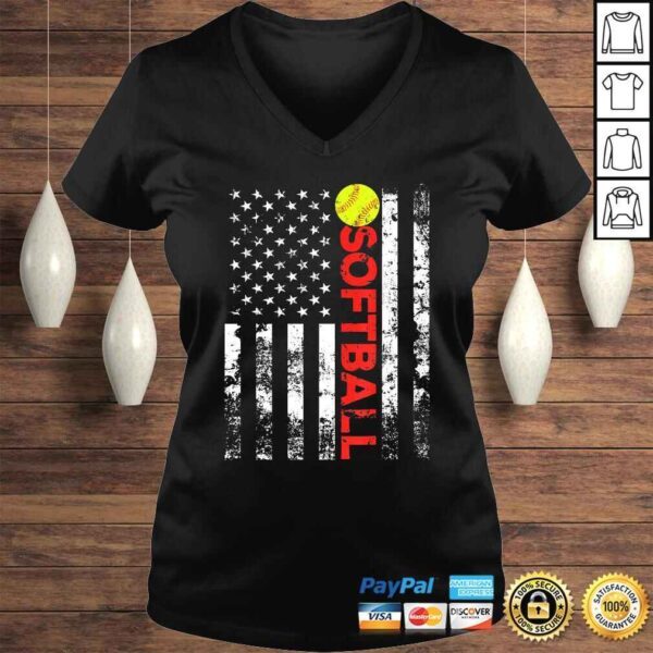 American Flag Softball Team Shirt - Image 2