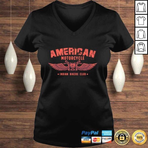 American Motorcycle Indian Bikers Club Pullover Hoodie - Image 2