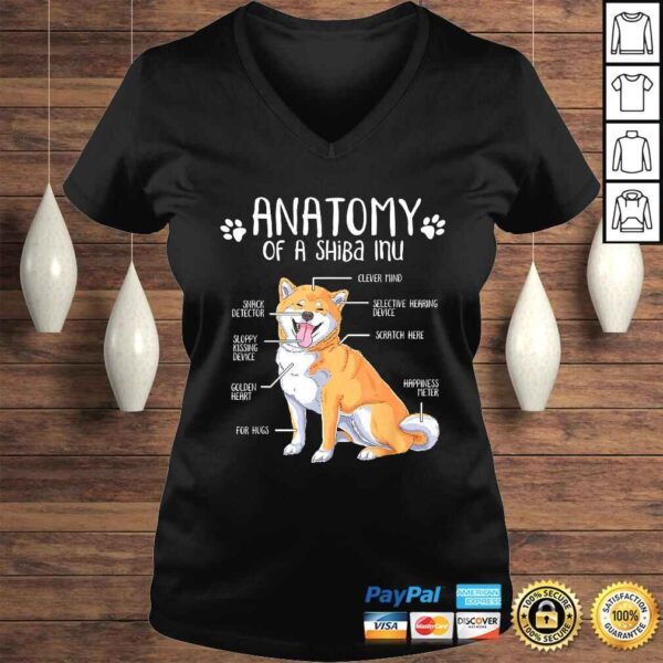 Anatomy Shiba Inu Dog Lover Tee T-Shirt - Image 2