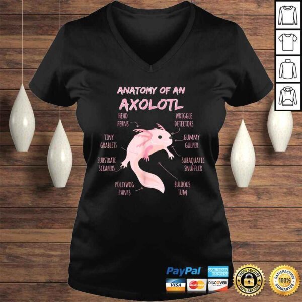 Anatomy of an Axolotl Shirt Mexican Salamander Gift - Image 2