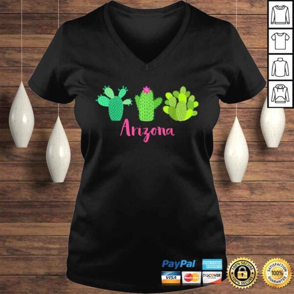 Arizona Cactus Plant with Flower Shirt for Women - Image 2