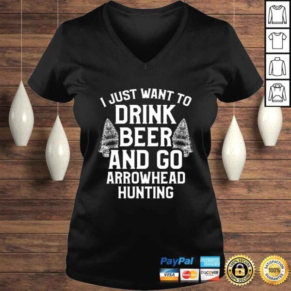 Arrowhead Hunting Collector Drink Beer Artifacts Hunter TShirt - Image 2