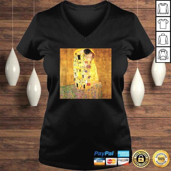 Art Nouveau Kiss Klimt Sexy Beautiful Elegant Love TrusT-shirt - Image 2