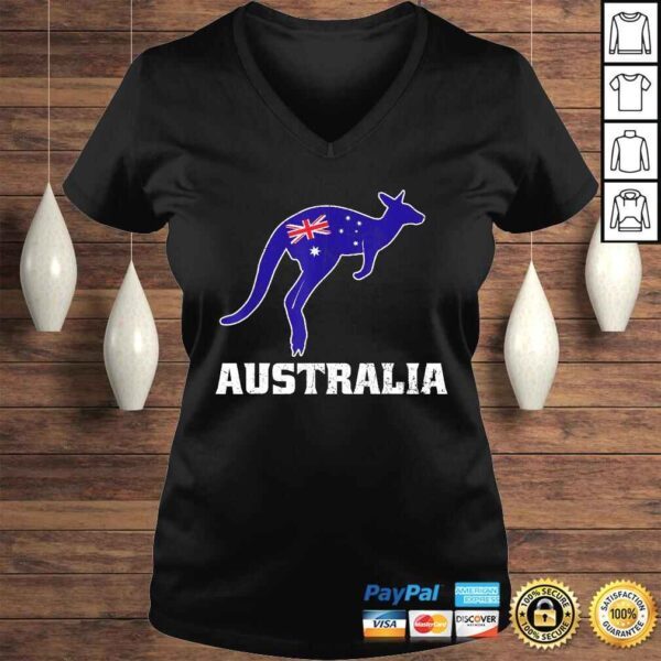 Australian Kangaroo Shirt Australia Flag Souvenir Gift Idea - Image 2