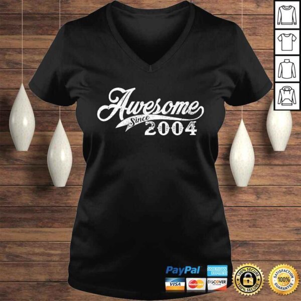 Awesome Since 2004 Born In 2004 V-Neck T-Shirt - Image 2