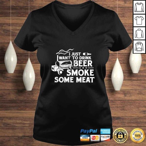 BBQ Smoking Pitmaster Shirt Gift Drink Beer Smoke Meat - Image 2