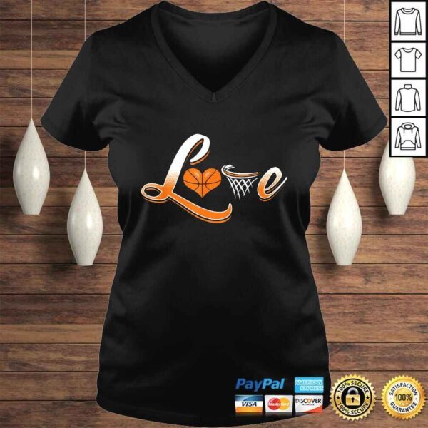 Basketball Love Shirt, Basketball Shirt For Girls Ladies - Image 2