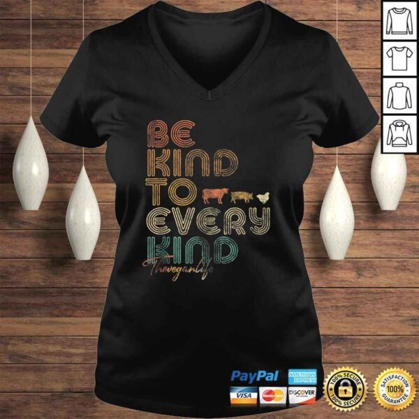 Be Kind To Every Kind Shirt. Retro, 70's Vegan Life Tee Shirt - Image 2