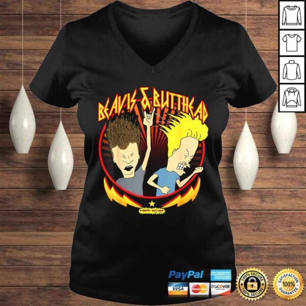 Beavis and Butthead Metal Colors Rock Out Graphic Shirt - Image 2