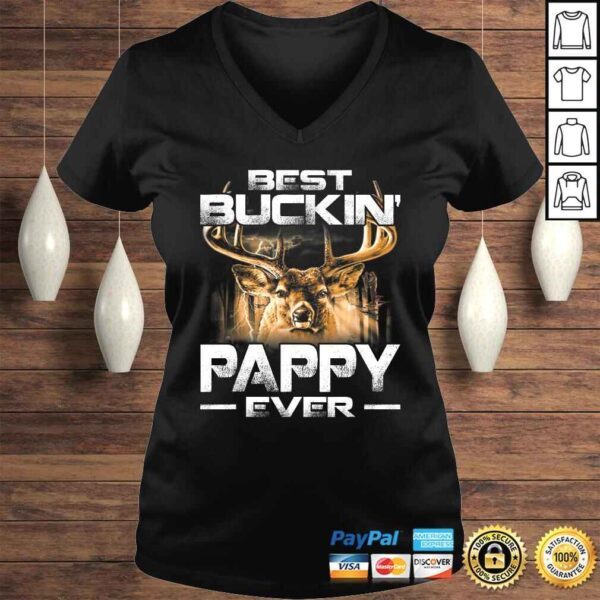 Best Buckin' Pappy Ever Shirt Deer Hunting Bucking Father TShirt - Image 2