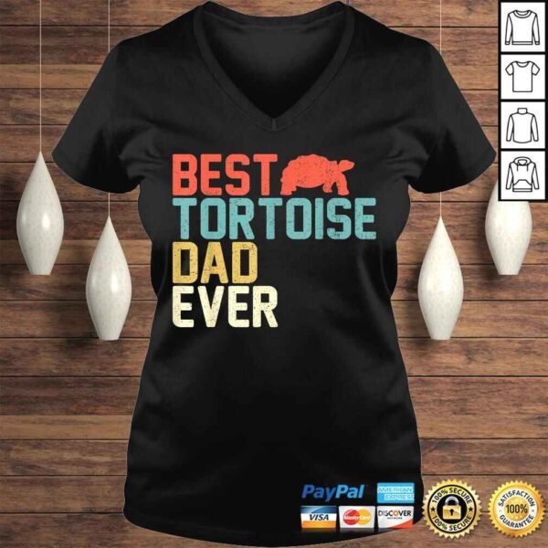 Best TORTOISE Dad Ever Shirt, Vintage Retro TShirt - Image 2