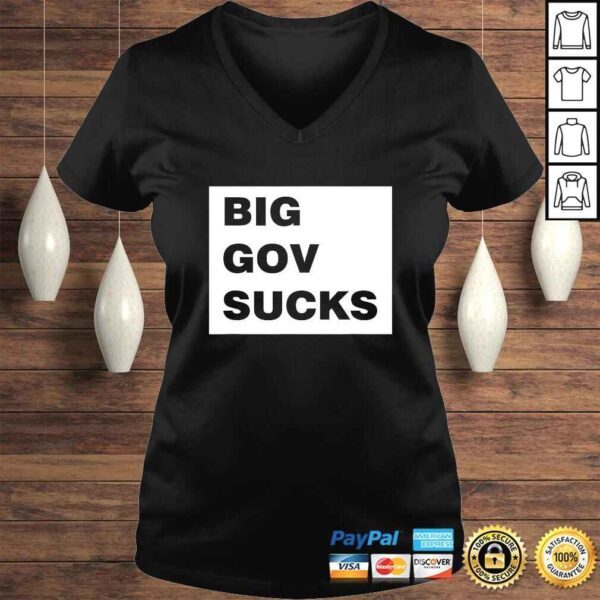 Big Gov Sucks LighV-Neck T-Shirt - Image 2