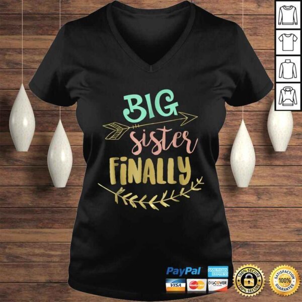 Big Sister Finally - Pregnancy Baby AnnouncemenTShirt - Image 2