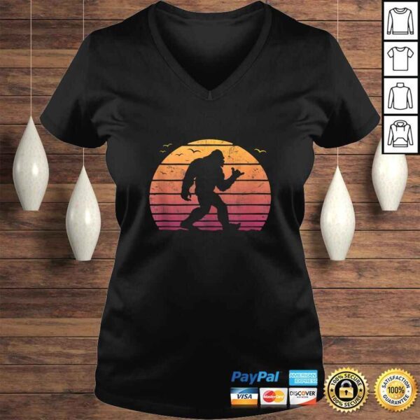 Bigfoot Surfing, Beach vacation, Retro, Surfboard surf shaka Shirt - Image 2