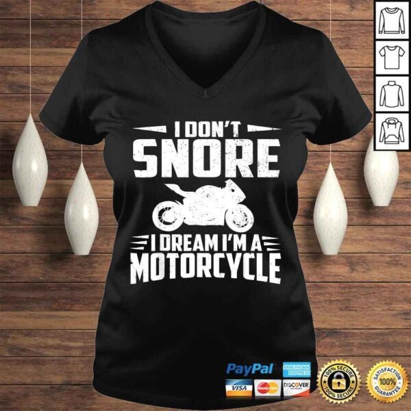 Biker Shirts For Men Women I DREAM IM A MOTORCYCLE Gifts - Image 2