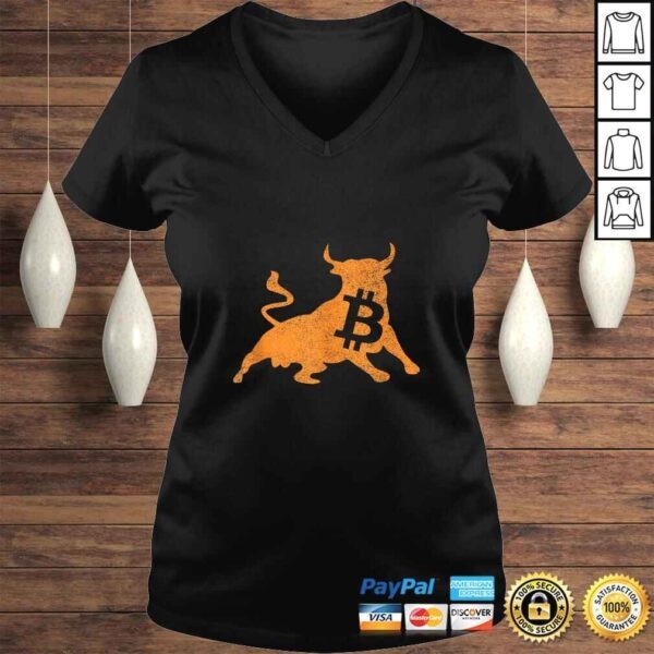 Bitcoin Bull Crypto Currency Gift TShirt Gift - Image 2